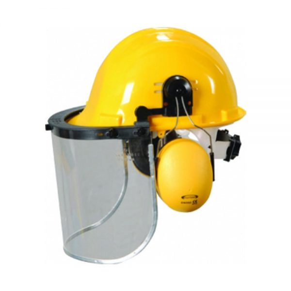 ESSAFE GE 1280 Vidalı Baret Kulaklık Şeffaf Siperlik